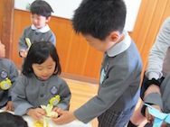 おおきい組さんからちいさい組さんへ!