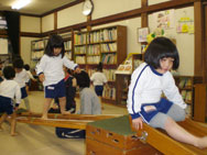 すべり台も、シューっ!