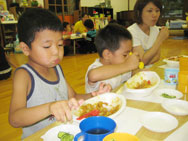 夜ご飯はカレーライス☆