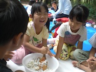 年長児★飯盒炊爨