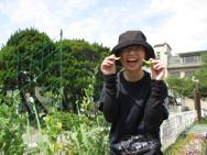 園庭の植物はすくすく成長中