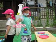 水遊びしたよ♪(満3歳児)