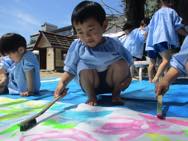 絵の具あそび(年中)