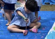 絵の具あそび(年少)
